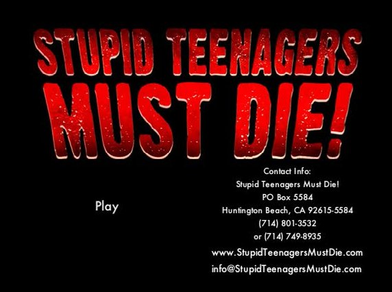 Stillbild ur Stupid Teenagers Must Die!, 01:06:00